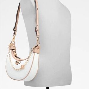 Aldo LIMITED EDITION Avibelle collection White and Tan Crossbody Bag